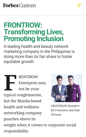 Forbes Asia Feature 2019